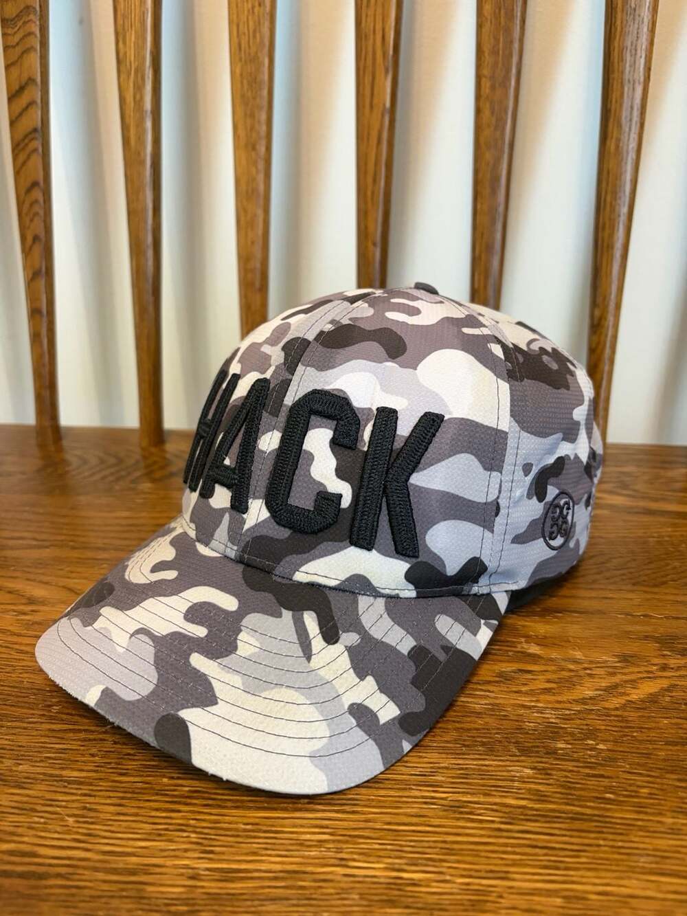 G/FORE Hack Camo Snapback Golf Hat Grey Black